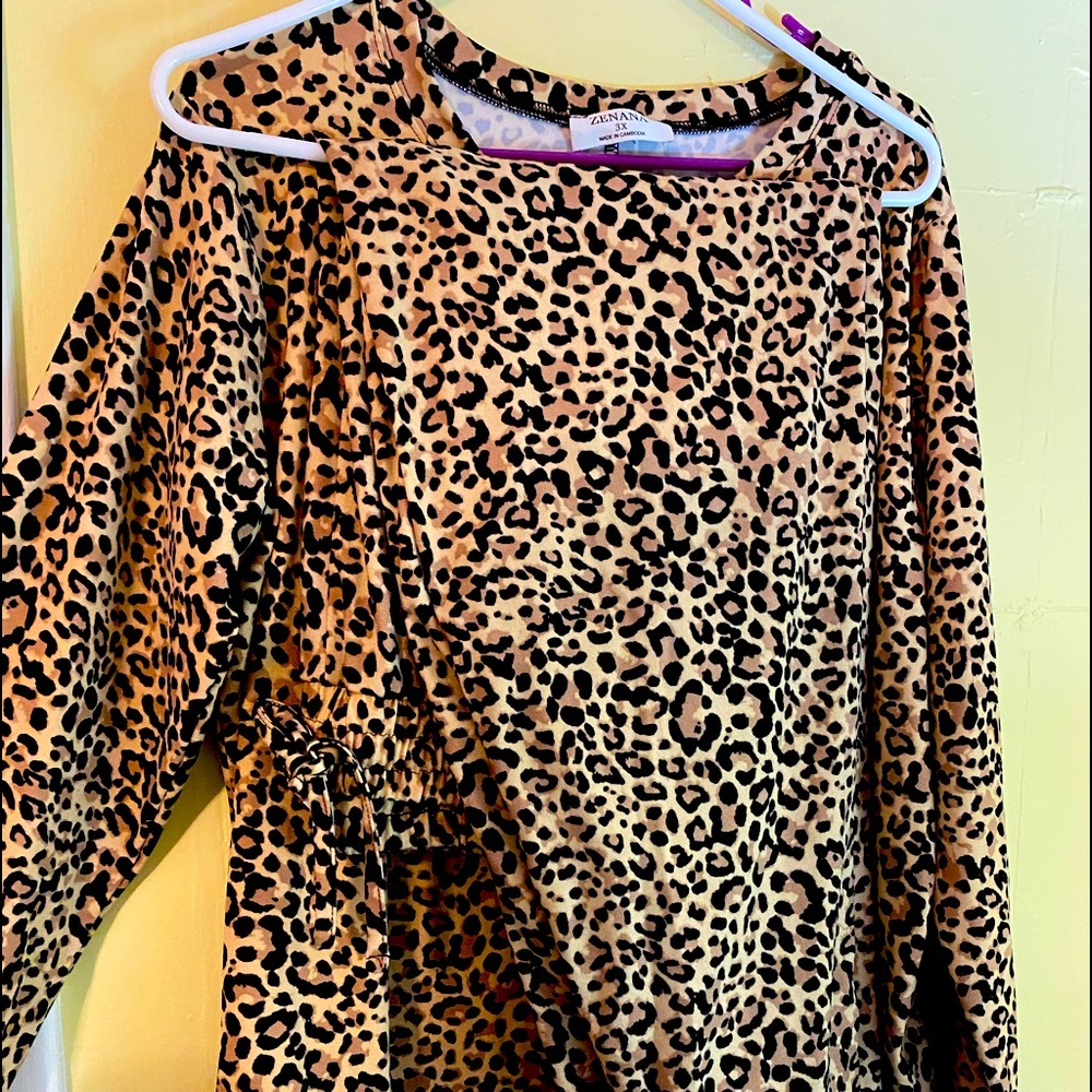 Plus size Leopard Lounge set